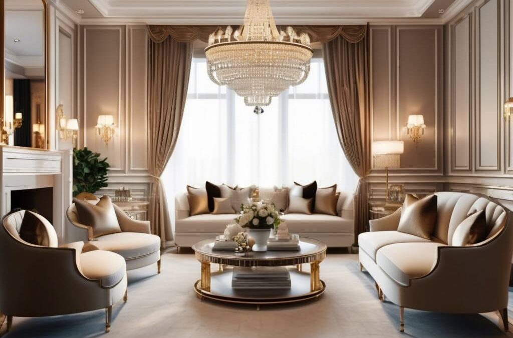 Elegancja i blask – jak urządzić salon w stylu glamour?